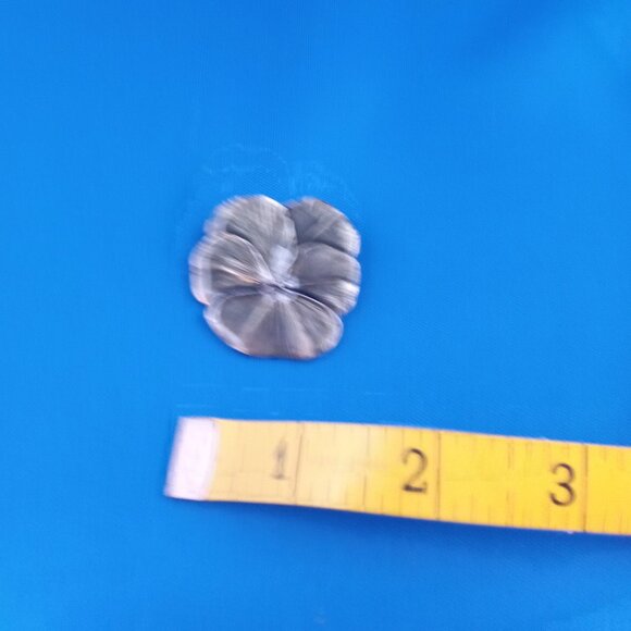 Green enamel pansy pin Danforth Pewter 1995 - Picture 3 of 4